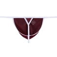 thumbnail image 3 of TANBOM Men's Thong Bulge Pouch Lightweight Breathable Tagless Design Comfortable G-Strings Brick Red XL, 3 of 6