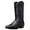 Black, variant on Men's Fashion Round Toe Embroidered Western Cowboy Boots