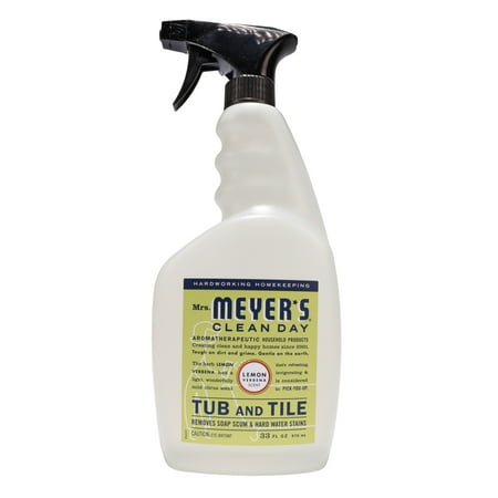 Mrs. Meyer’s Clean Day Tub and Tile Cleaner, Lemon Verbena Scent, 33 ounce bottle (Pack of (Best Bathroom Tub And Tile Cleaner)
