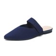 thumbnail image 3 of Mocasines sin espalda para mujeres pisos puntiagudos zapatos de mula mula mulas mulas mulas y zuecos para interiores al aire libre, 3 of 8