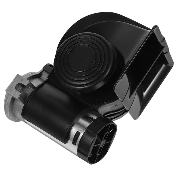 Luxshiny Black 12V Electric Train Horn for Vehicles Stylish