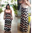 thumbnail image 4 of Women's Sleeveless Maxi Dress Maternity Wrap Dress Striped Round Neck BOHO Dress Casual Beach Party Long Dresses Plus Size, 4 of 6