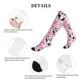 thumbnail image 5 of Lsque Funny Panda Draws A Heart Pattern Sport Compression Socks for Men & Women 15-20 mmHg Knee High Nurse Pregnant Running Medical and Travel Athletic, 5 of 6