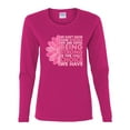 thumbnail image 2 of Wild Bobby, We Don't Know How Strong We are Until Strong is the Only Choice, Breast Cancer Awareness, Women Graphic Long Sleeve Tee, Fuschia, X-Large, 2 of 4
