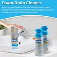 thumbnail image 2 of Drain Cleaner, Foaming Drain Cleaner and Deodorizer, Sink Cleaning , Drains Clog Remover for Kitchen Bathroom Drains, Sinks, Tubs (2PCS), 2 of 6