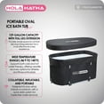 thumbnail image 2 of HolaHatha 129 Gal Ice Bath Tub, Portable Hot/Cold Water Plunge Tub with Lid, 2 of 12