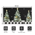 thumbnail image 7 of Christmas Doormat Buffalo Plaid Christmas Tree Merry Christmas Floor Mat,Xmas Winter Holiday Non Slip Low-Profile Sink Mat Decorations for Home Kitchen 17x30 Inches, 7 of 7