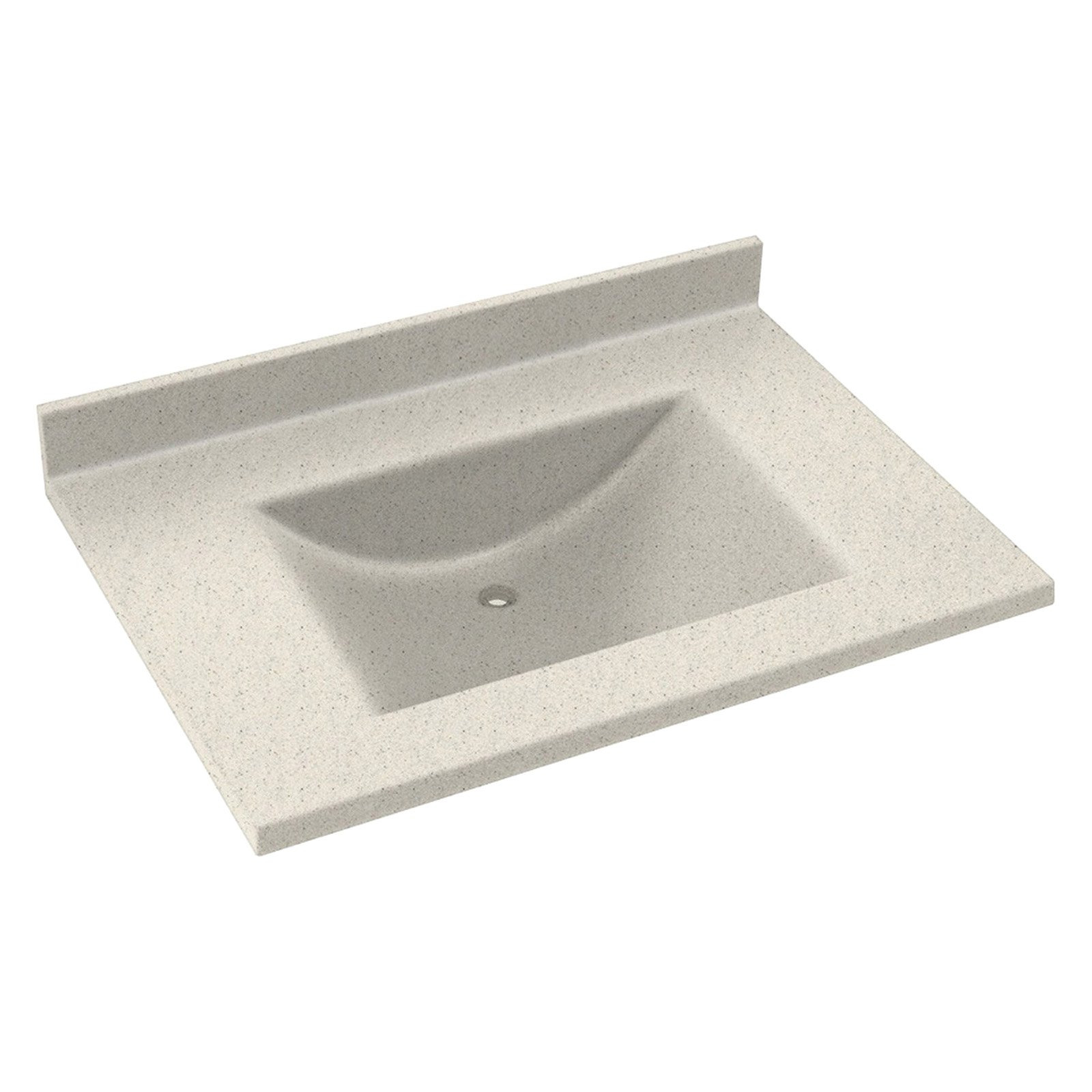 Swanstone 25W x 22D in. Contour Solid Surface Vanity Top - Walmart.com