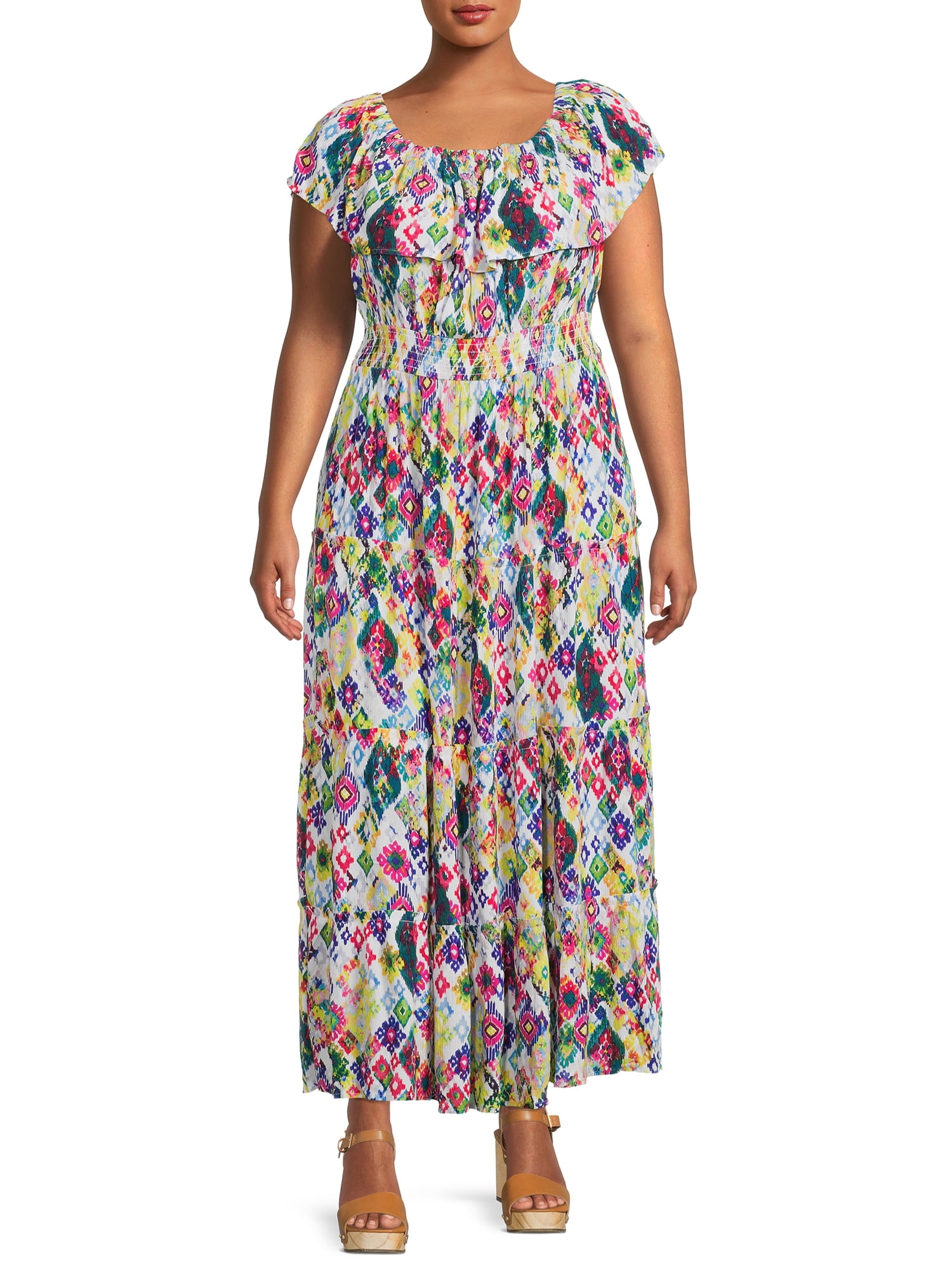 terra and sky maxi dress