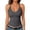 Gray, variant on Fashionable Camisole Tops For Women Minimalist Slim-Fit Halter Neck Sleeveless Ribbed Top Beige S