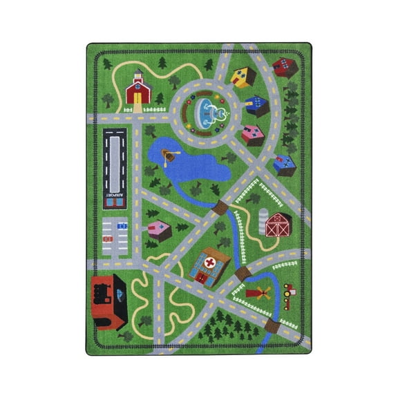 Neighborhood Explorer 5'4" x 7'8" Area Rug In Color Multi