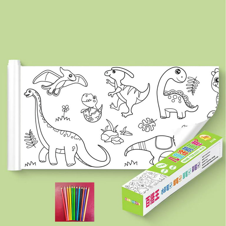 COHEALI 2 Rolls Children's Graffiti Scroll Art Paper for Drawing and  Painting Large Coloring Poster Art Home Activities for Kids Art Paper for  Kids
