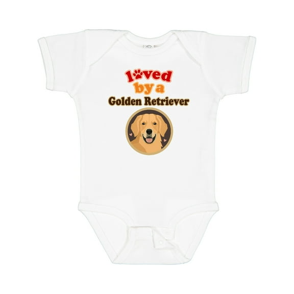 Inktastic Golden Retriever Dog Lover Boys or Girls Baby Bodysuit