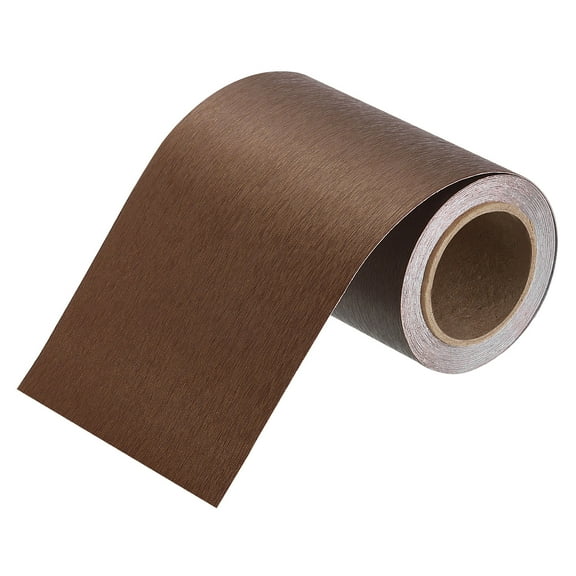 Uxcell 4" x 16ft Mirror Border Peel and Stick Wood Grain Tape, Bronze Gold