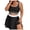 Black, variant on Summer Swimsuits 2 Piece,Plus Size Tankini with Skirt Women Two Piece Swimsuits Tummy Control Bathing Suits Scoop Neck Swimwear,Black,XL