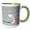 Green/White, variant on 3drose, Minnesota - Snowy Owl Taking Off from Snow., 15oz Mug