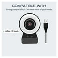 thumbnail image 3 of 2K Full HD WebCam with Microphone LED Light Camera Fill Light  USB Web Cam ,Easy to Install, 3 of 7