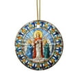 thumbnail image 2 of Pendentif Acrylique de Noël Concave Texturé Rond Décoration, 2 of 4