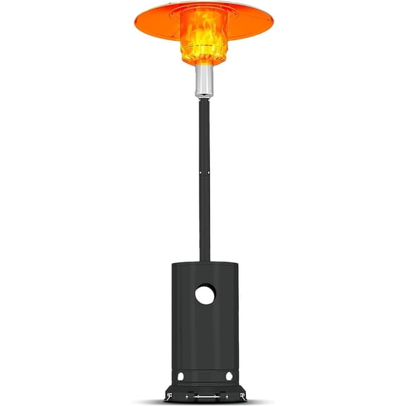 GARVEE Freestanding Patio Heater, 48000 BTU, Stainless Steel, Gray
