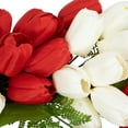 thumbnail image 4 of Northlight Tulip Patriotic Wreath with Star Bow - 24", 4 of 7