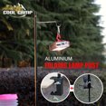 Zhuitw Folding Lamp Pole Camping Bracket Hook Outdoor Light Stand