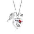 thumbnail image 1 of Collar de acero inoxidable con forma de corazón de melocotón torcido para hombres y mujeres, colgante conmemorativo de amante de ataúd cinerario de estilo europeo y americano, 1 of 6
