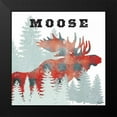 thumbnail image 2 of Carlson, Tina 12x12 Black Modern Framed Museum Art Print Titled - Moose Plaid, 2 of 5
