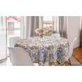 thumbnail image 1 of Tea Party Round Tablecloth, Waffles Pancakes with Blueberries Pretzel English Breakfast, Circle Table Cloth Cover for Dining Room Kitchen Decor, 60", Violet Blue Khaki, by Ambesonne, 1 of 2