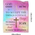 thumbnail image 4 of XZYG Bible Verse Blanket Inspirational Religious Gift Throw Blanket with Bible Verse Religious Gifts for Womenin(50*60inch), 4 of 5