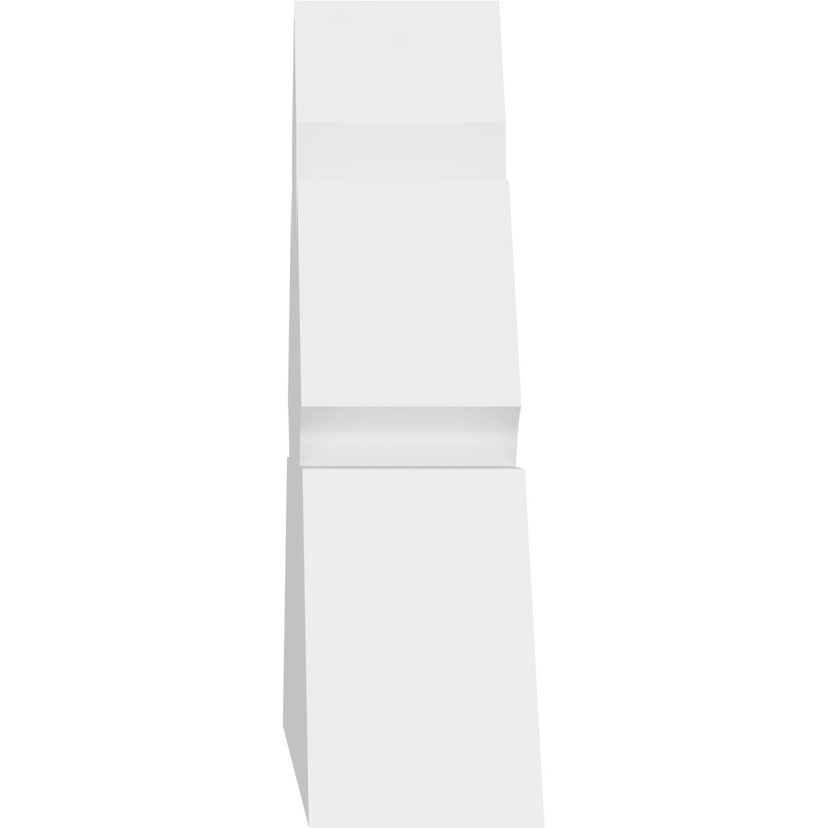 36"W x 15"H x 4"D x 6"F, 10/12 Pitch, Richland Architectural Grade PVC Gable Bracket