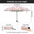 thumbnail image 3 of Art Linear Pattern Umbrellas for Sun Auto Open Close UV50+ Waterproof 5-Fold Compact Fiberglass Frame, 3 of 6