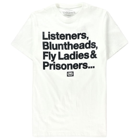 Camiseta gráfica Ecko Unltd Memory Lane Hombre Blanca Mediana