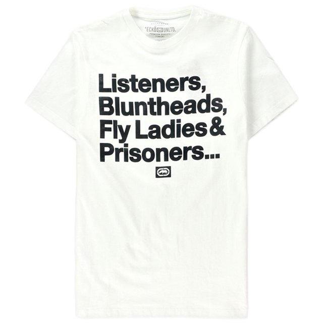 Camiseta gráfica Ecko Unltd Memory Lane Hombre Blanca Mediana
