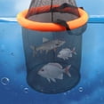 thumbnail image 6 of CARRFA Foldable Floating Fishing Basket, Portable Collapsible Fishing Net, Nylon Net Bait Storage Cage Keeping Minnows Shrimp Fish (16.5x14inch), 6 of 10