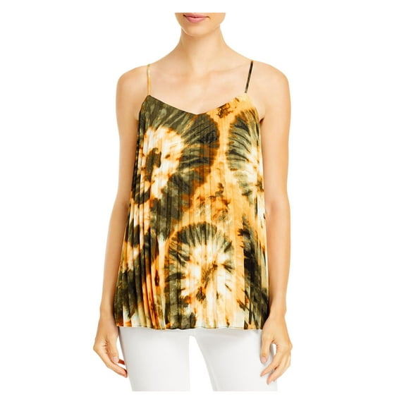 T Tahari Womens Tie Dye Pleated Camisole Top