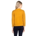 thumbnail image 3 of ShezPretty Women's Bolero 3/4 Sleeve Cropped Open Front Short Shrugs Cardigans Sweaters Jackets (Large, MUSTARD), 3 of 5
