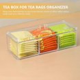 thumbnail image 4 of Tea Bag Box Tea Bag Chest Tea Bag Organizer Divided Coffee Tea Storage Chest, 4 of 4