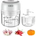 thumbnail image 1 of TORUBIA Mini Electric Garlic Chopper, Mini Food Chopper Electric with USB Charging Powerful Garlic Press Chopper, Portable Small Food Processor for Pepper Garlic Chili Vegetable Nuts Grinder(White), 1 of 7