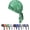 Green, variant on Elastic Cycling Sports Cap, Ultra-Light Breathable Sweat Wicking, Cooling Head Scarf with Adjustable Straps for Men Women
