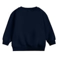 thumbnail image 4 of WNVMWI Toddler Clothes for Girls Long Sleeve Tops Childrens Crewneck Sweatshirt Kids Casual Pullover Tee Shirts 9-12 Months Navy, 4 of 4