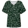 thumbnail image 5 of ATENAR T Shirts for Women Printed Soft Womens Shirts Lightweight Tee Green 2XL, 5 of 5