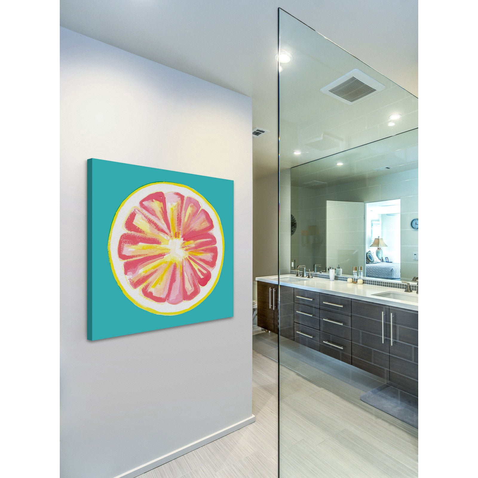 Marmont Hill "Grapefruit" by Molly Rosner Painting Print on Wrapped Canvas