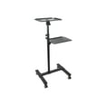 thumbnail image 3 of StarTech.com Mobile Projector and Ordinateur Portable Stand/Cart, Heavy Duty Portable Projector Stand (2 Vented Shelves, hold 22lb/10kg each), Height Adjustable Rolling AV Presentation Cart with Wheels Projecteur Portable / - Lockable Casters - Chariot - pour Acier - Noir, 3 of 10
