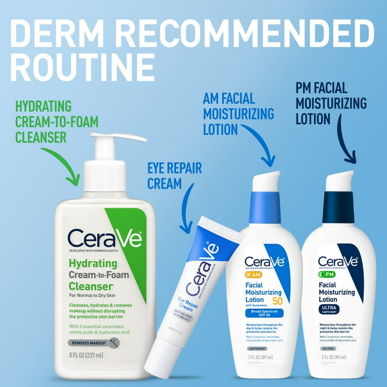 CeraVe Hydrating Eye Repair Cream with Hyaluronic Acid for Dark