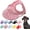 Cloud Pink, variant on Dog Canvas Baseball Cap, Adjustable Sun Protection Peaked Cap with Ear Holes for Small Medium Dogs, Outdoor Summer Beach Pet Hat (Yellow, Small)