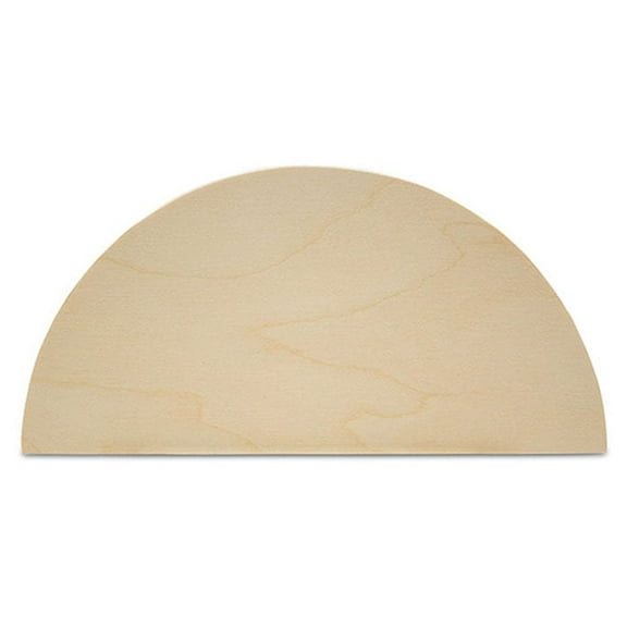 Half Circle Cutouts 7 inch, pack of 10 Semicircle Wooden Cutouts for Crafts, Wood Signs & Unfinished Wood Door Hangers, by Woodpeckers