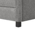 thumbnail image 3 of Kumix Queen Daybed with Drawers, Upholstered Sofa Bed with Channel Tufted Backrest for Teens Adults, Linen Fabric Daybed for Bedroom, Daybed Frame with Wood Slats Supports, Grey, 3 of 7