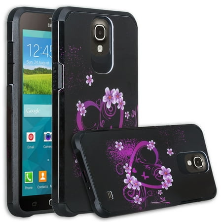 Galaxy Mega 2 Case, Slim Hybrid [Shock Resistant] Dual Layer Protective Case Cover for Samsung Galaxy Mega 2 - Heart