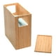 thumbnail image 4 of Bote de basura MobileVision Bamboo Slim con tapa para baño, 3 litros, 4 of 8