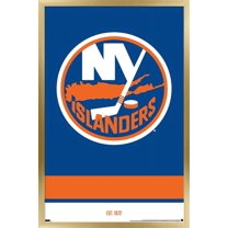 NHL New York Islanders - Logo 21 Wall Poster, 22.375" x 34", Framed